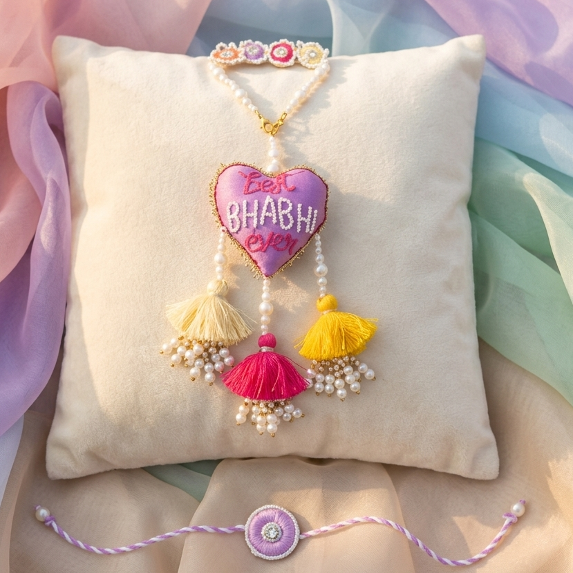 Best Bhabhi Rakhi and Lumba Set