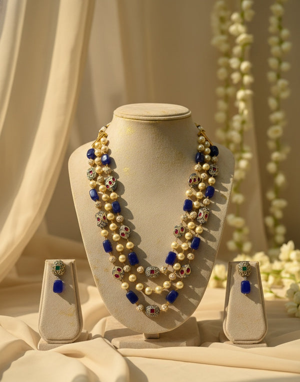 3 Tier Maharani Mala (Royal Blue)