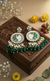 Kavya Kundan Earrings (Green)