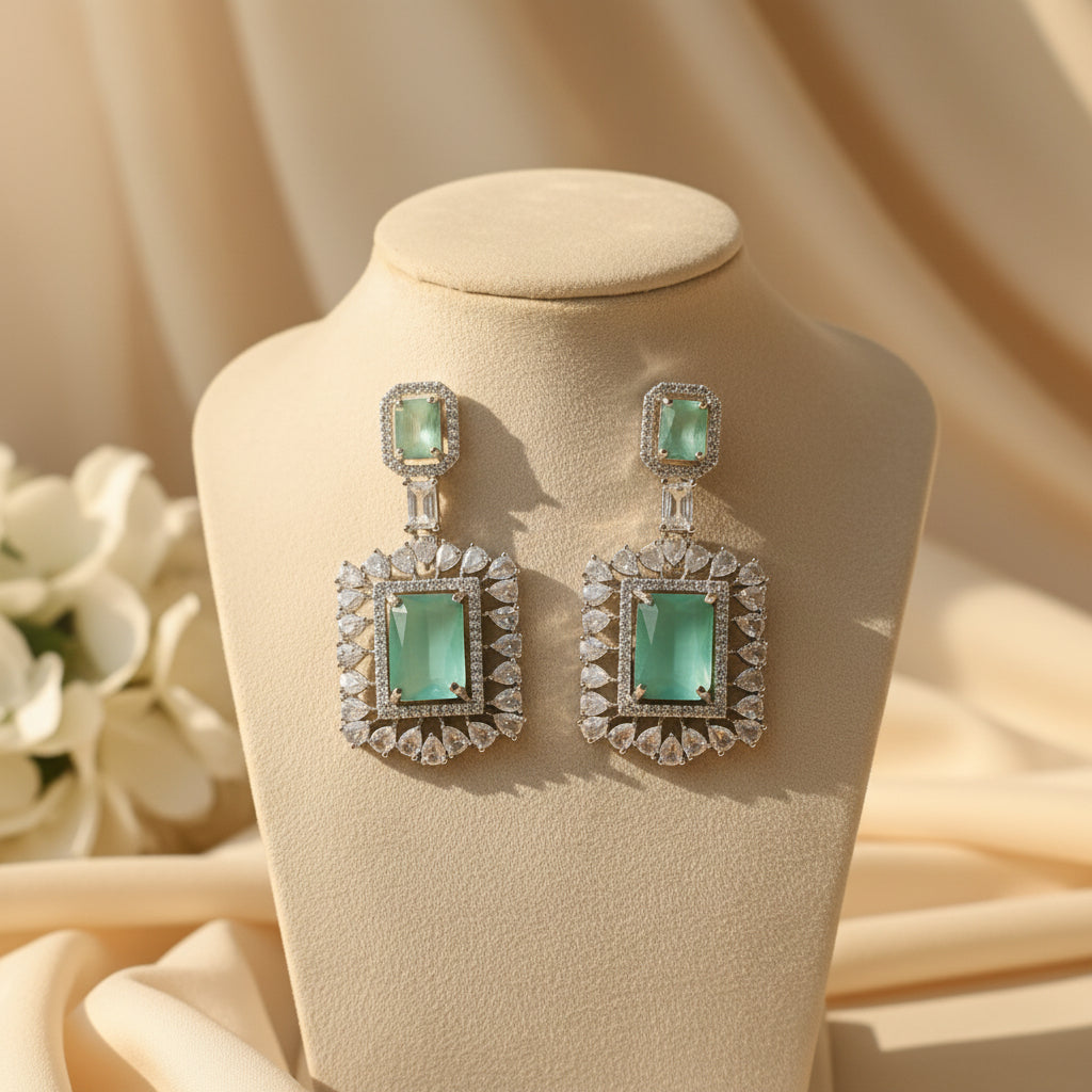 Sea Mist AD Earrings