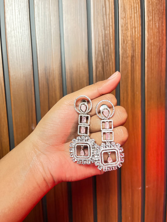 Diva AD Earrings (Pink)