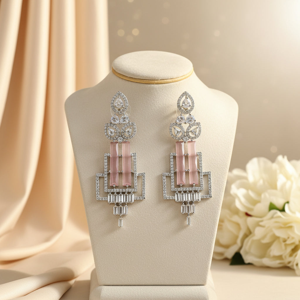 Empress AD Earrings (Pink)