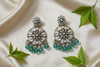 Siya Kundan Earrings (Sea Green)