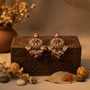 Aarohi Kundan Earrings (Wine)
