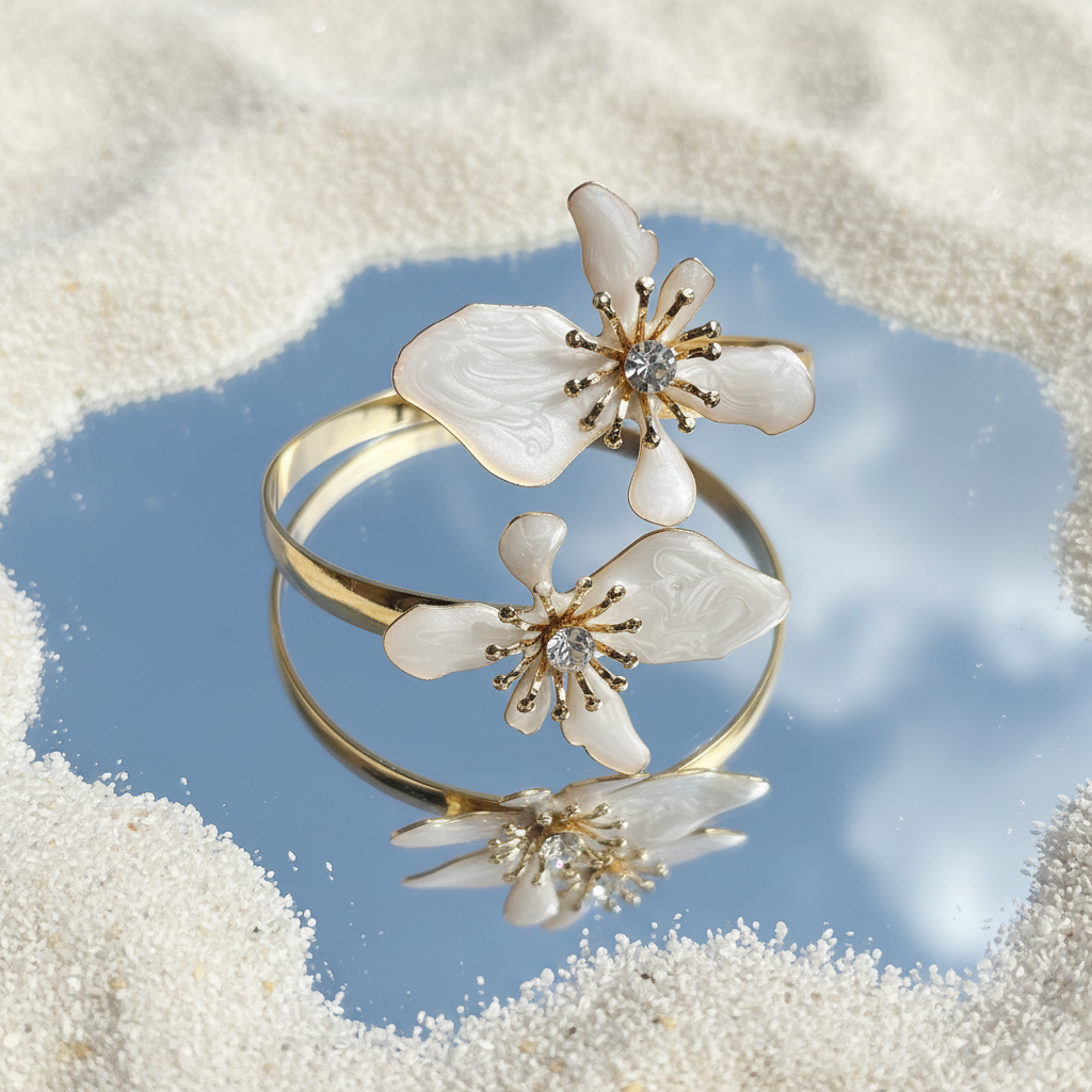 Floral Armcuff (White)