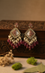 Ziya Kundan Earrings (Pink)