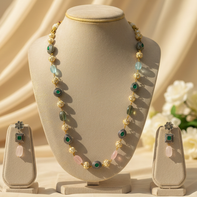 Royal Mala (Blue-Green-Pink)