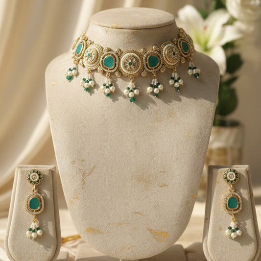 Tara Chokar Necklace (Green)