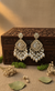 Ziya Kundan Earrings (White)